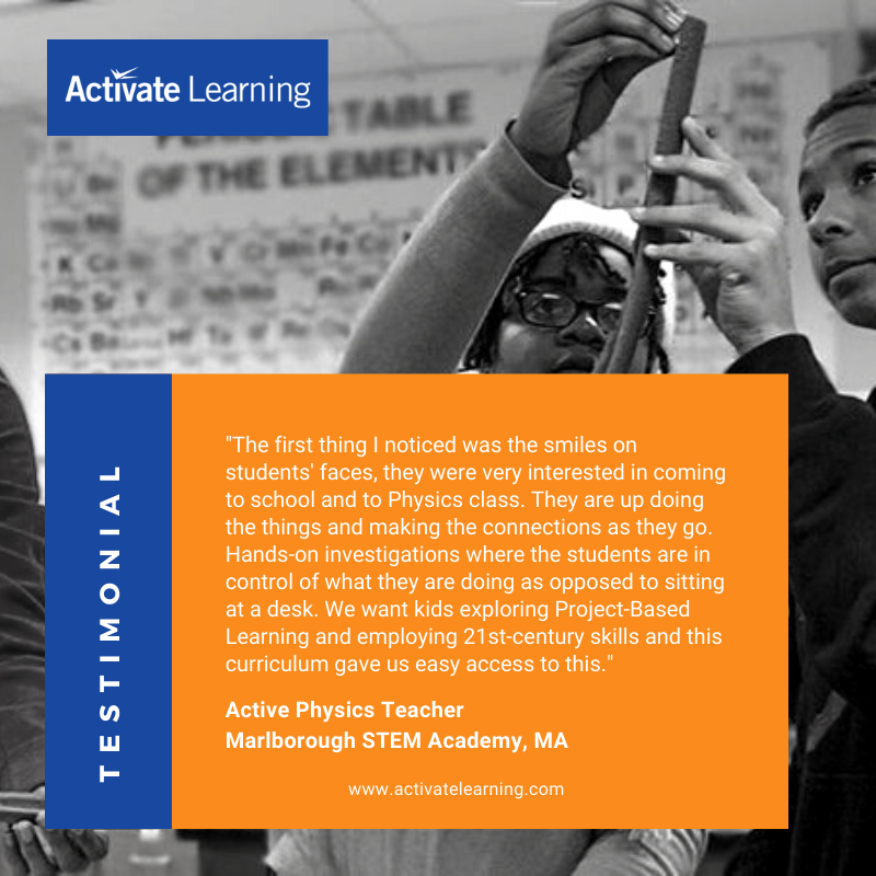 ActivateScience's tweet photo. It's no wonder teachers love our #ActivePhysics curriculum! It embraces three-dimensional learning of the #NGSS and seamlessly integrates #science and #engineering practices. And each chapter is anchored in an interesting and meaningful challenge. 🔥 👉 https://t.co/mZJ1bBhpIS https://t.co/3z9fzggRhg