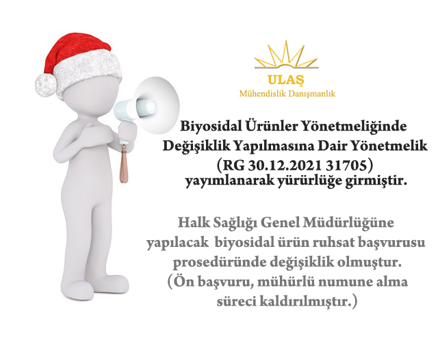 ProjeUlas's tweet photo. Biyosidal Ürünler Yönetmeliğinde Değişiklik Yapılmasına Dair Yönetmelik (RG 30.12.2021 31705) yayımlanarak yürürlüğe girmiştir.
Halk Sağlığı Genel Müdürlüğü'nün konu ile ilgili duyurusu:
https://t.co/crrBL6DVMz
#biyosidal #biyosidalürün #biocidal #biocide https://t.co/5oIDhaABMn