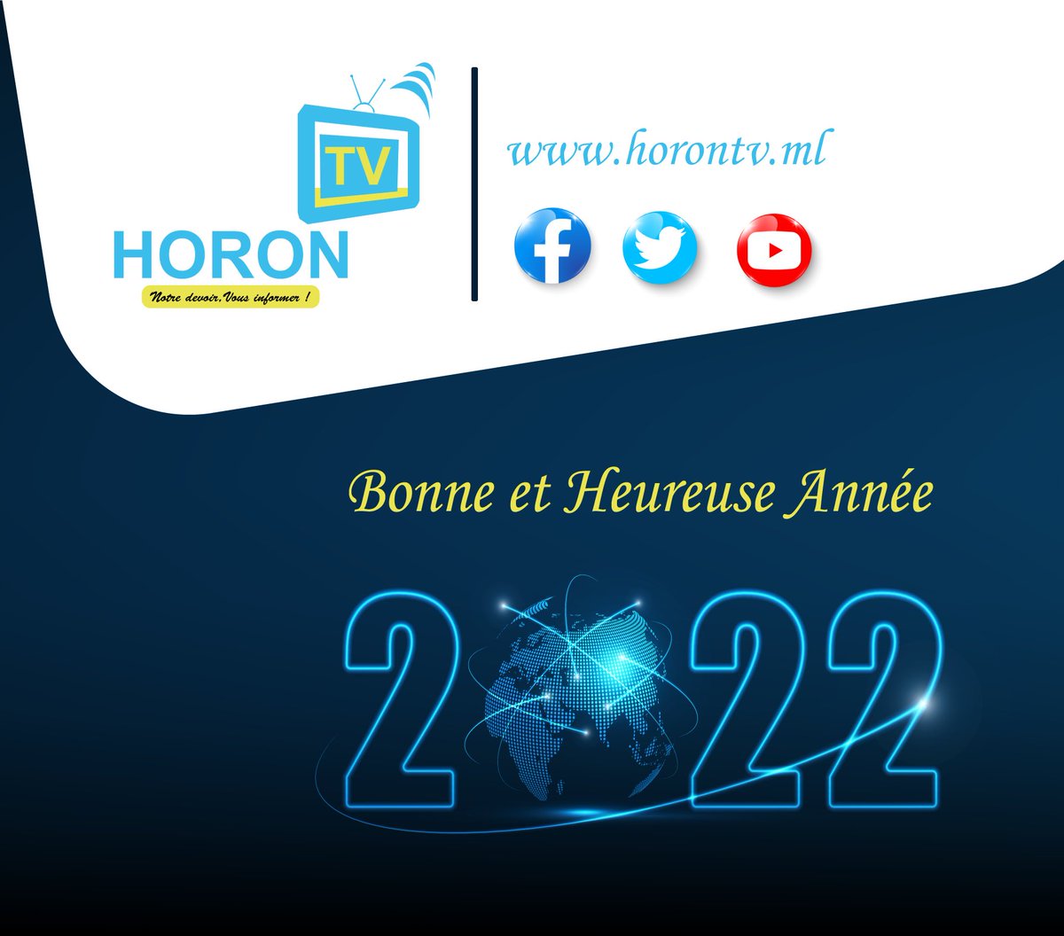 konate90's tweet photo. Toute l’équipe de #MAKcom / @HORON_TV vous souhaite bonne et heureuse année 2022. 

Nous vous informons en même temps que la Rédaction sera en congé à partir du 1er  janvier, et la reprise, prévue pour le 10 janvier 2022.

Merci à toutes et à tous pour votre confiance !

#Mali https://t.co/g56zSkqEE0
