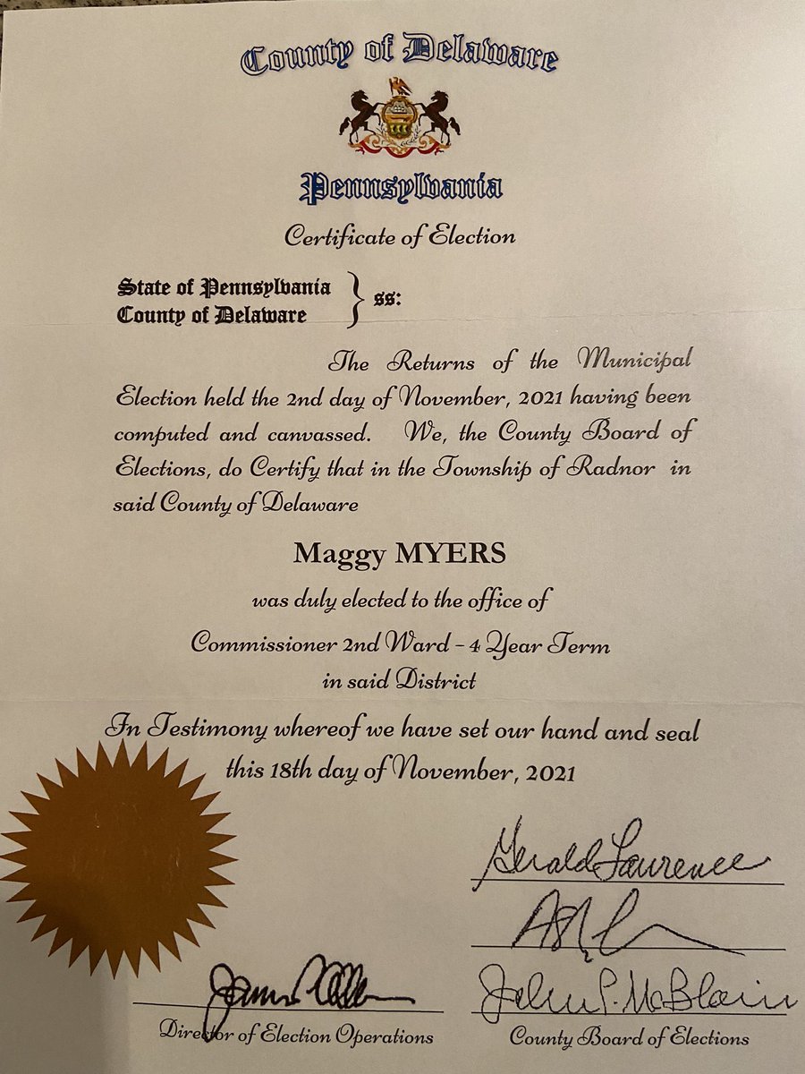 ForRadnor's tweet image. It’s official!  Swearing in ceremony on Monday!