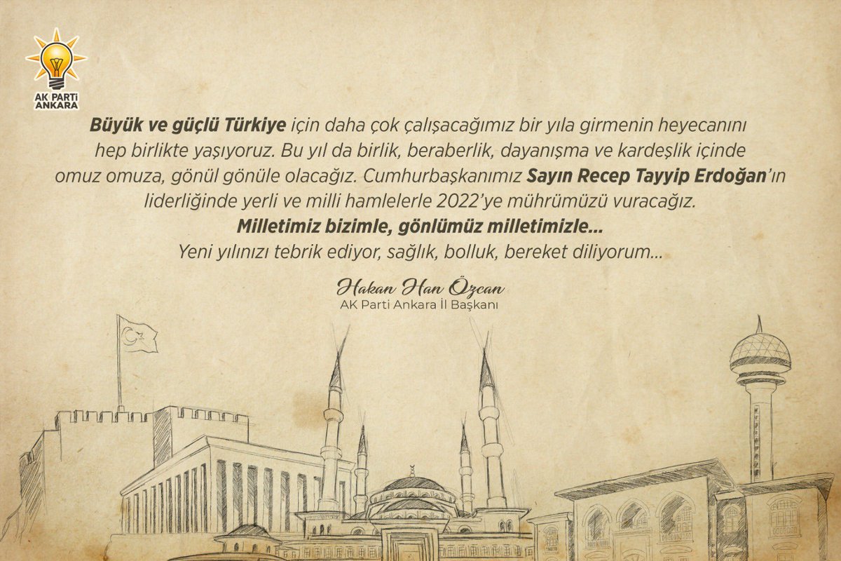 Yeni yılın başta ülkemiz olmak üzere tüm dünyaya barış, huzur ve bolluk getirmesini temenni ediyor, aziz milletimizin yeni yılını tebrik ediyorum.