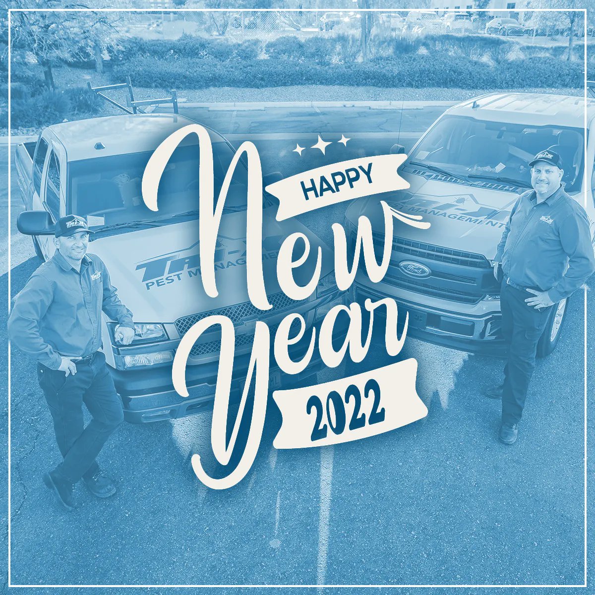 trixpest's tweet photo. Happy New Year from team Tri-X! May your 2022 be filled with happiness and success. 🎉 Oh, and to keep your 2022 "pest-free"...you know who to call. 😎 https://t.co/hd5VgSC6dt