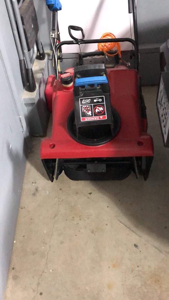 MrMcLey's tweet photo. Got out the snow insurance policy today. This model has served me well for over 10 years. #torosnowblower. @ToroEquipment https://t.co/Dhb5cxNl3B