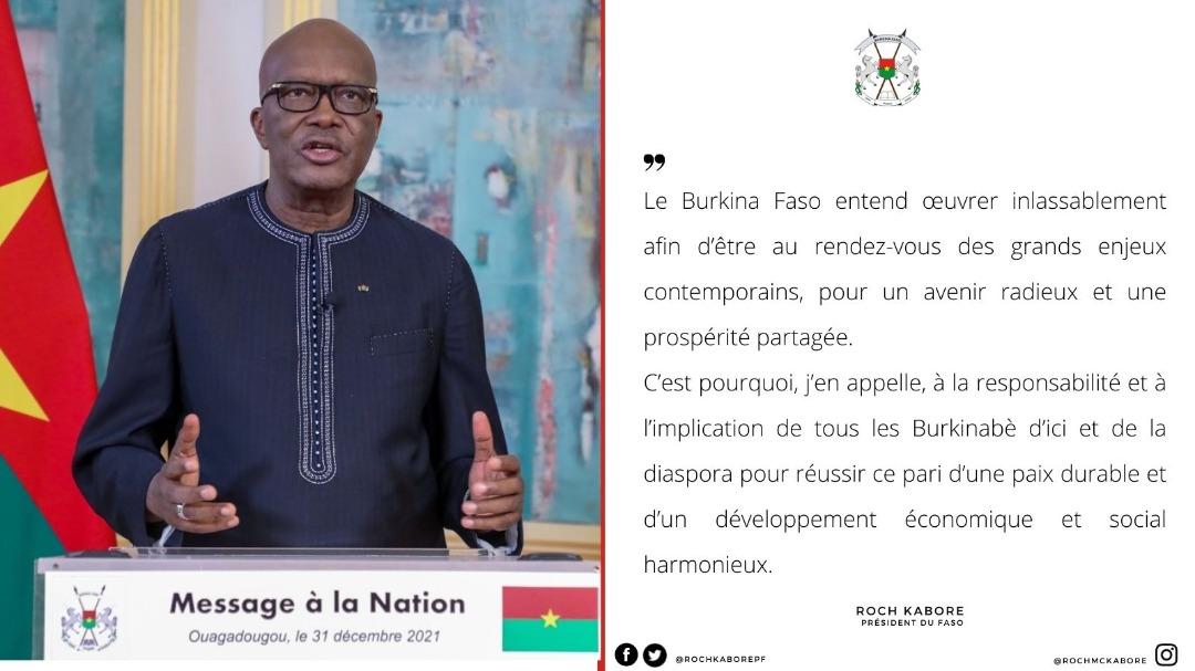 rochkaborepf's tweet photo. Notre pays continuera d'oeuvrer inlassablement dans le concert des Nations avec l'implication de tous ses fils d'ici et de la diaspora pour un monde de prospérité partagée.
#BurkinaFaso
#Message31dec https://t.co/b4sRsNGXqI