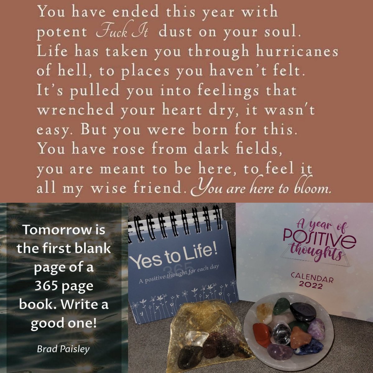 kell_8211's tweet photo. New Year, Fresh story to write, Positivity in abundance &amp; crystals to help! This coming year will be the making of a better version of ME 💫 Happy New Year ✨ https://t.co/Pokl1oz76p
