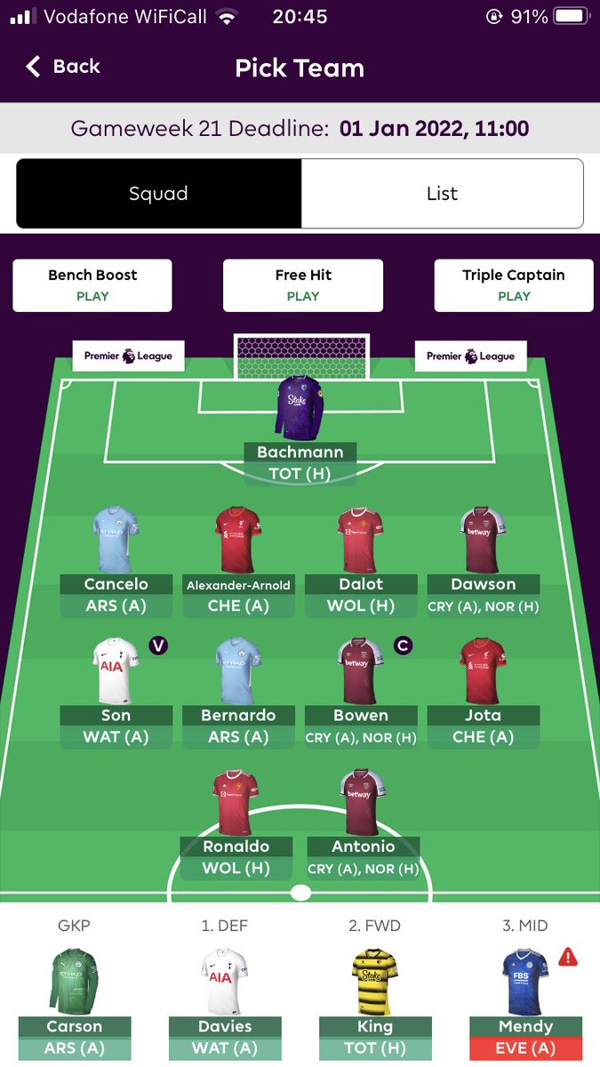 FplWinks's tweet image. James -&amp;gt; Dawson 
Broja -&amp;gt; Antonio (-4)

Captain Bowen. Looking to kick on this week after a good week last week.