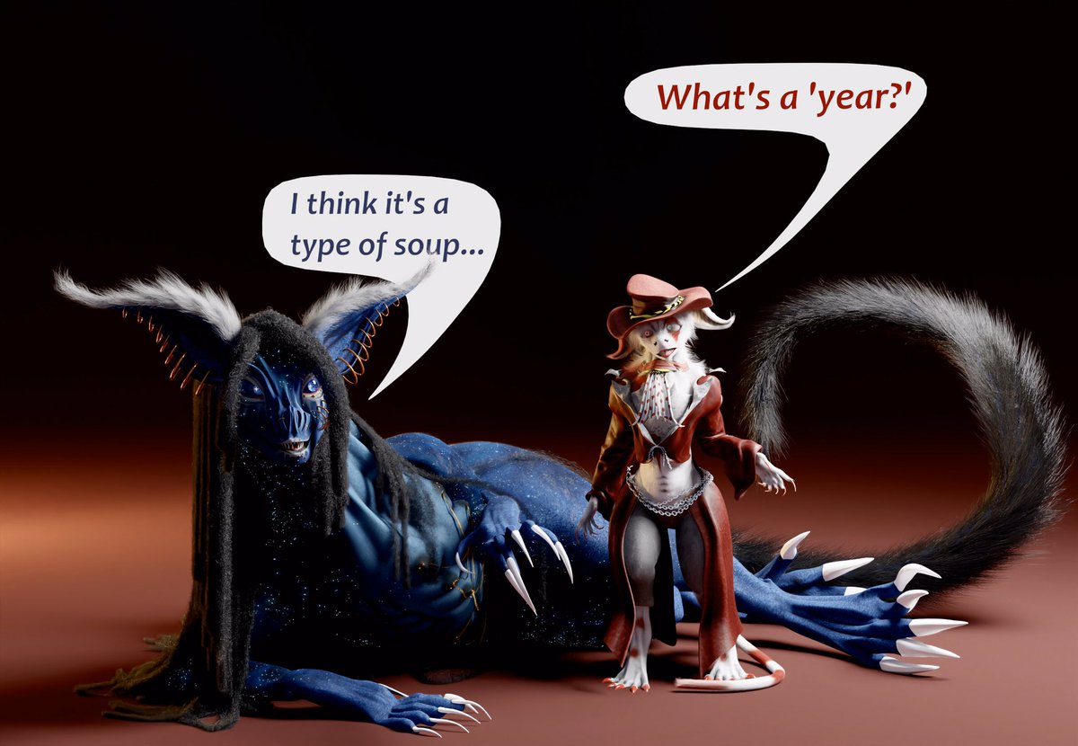 FENNAH on X: A Happy New Year from Celia and Lucy! (They are not of this  land) t.coMixqs7eoUi  X