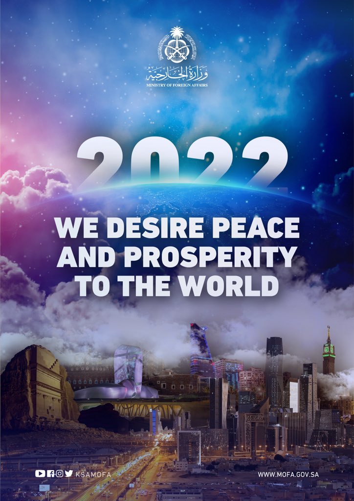 We desire peace and prosperity to the World! #2022