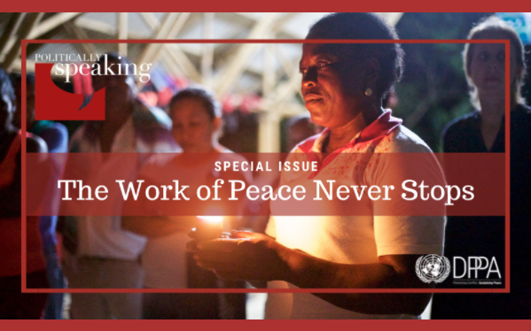 UNDPPA's tweet image. As we look to 2022 and the challenges and opportunities that await us, we look back at some of the events that marked the year for DPPA, in this special issue of Politically Speaking: dppa.medium.com/the-work-of-pe…