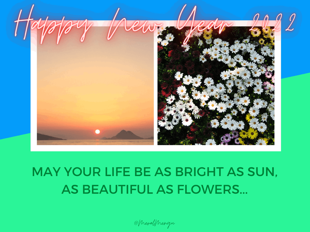 KNOW THE VALUE OF YOUR LIFE.

ENJOY YOUR PRECIOUS LIFE. 

Happy New Year 2022 ☀️🌼🌍🌎🌏🙂

#HappyNewYear2022 #NewBeginnings #GreetingsFromIstanbul 🌷