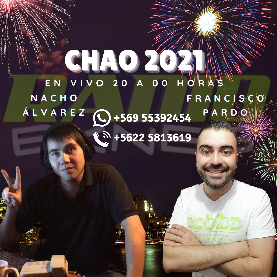 radiobknes's tweet photo. Ya tenemos la programación especial con la mejor selección musical, al estilo de https://t.co/vj19PzoIx5 Desde las 20 HRS EN VIVO #CHAO2021 con Nacho Álvarez y Francisco Pardo Locutor, en esta oportunidad el conteo lo realiza Francisco!!
Hashtag:#envivo #radio #ñuñoa https://t.co/bMVWgP0vNj