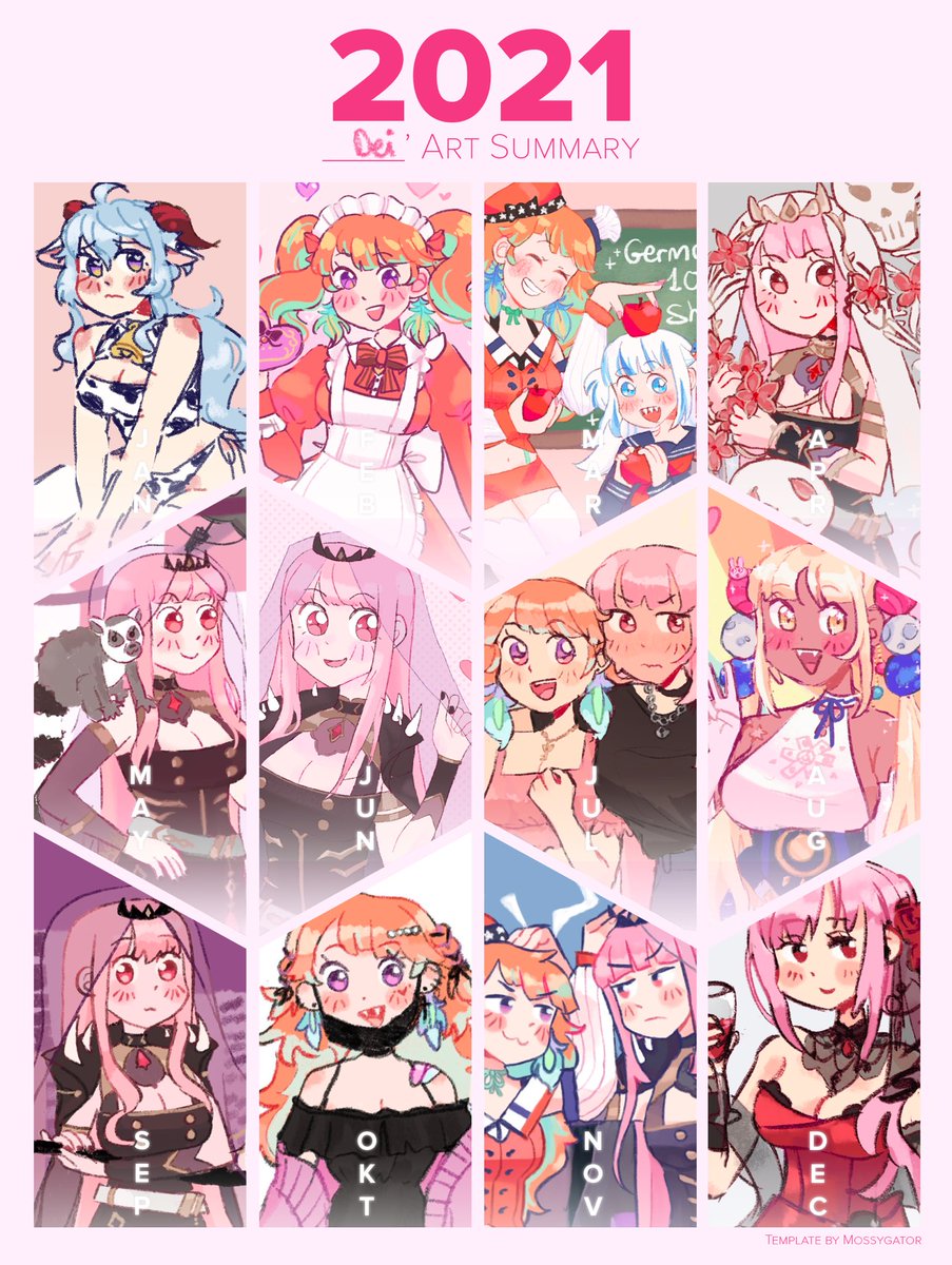 art summary before the year ends!! 💗💕 