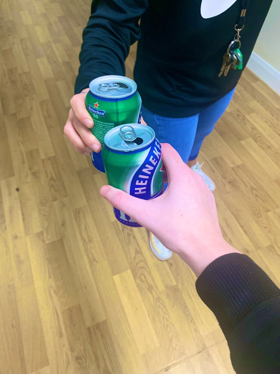 When the staff join you with a beer..!🍻👌