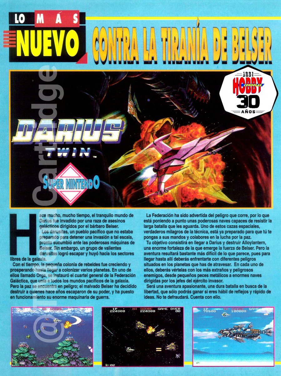TMegaCartridge's tweet photo. 🔵Selección Hobby Consolas
#16 ENERO 1993;
🔸THUNDER FORCE IV
🔸THE LEGEND OF ZELDA:
A LINK TO THE PAST
🔸ECCO THE DOLPHIN
🔸DARIUS TWIN
#Hobbycumple30 #RetroHobby
🎮🕹I♥HC https://t.co/XVHu5gj5tM