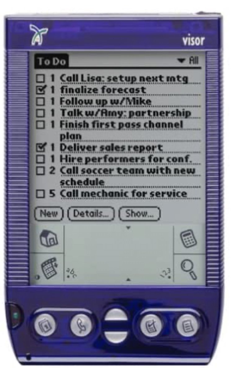 shanselman's tweet photo. @OneCuteLiz Those were the days! #handspringvisor the kids just don’t know! https://t.co/0ox4J352nY