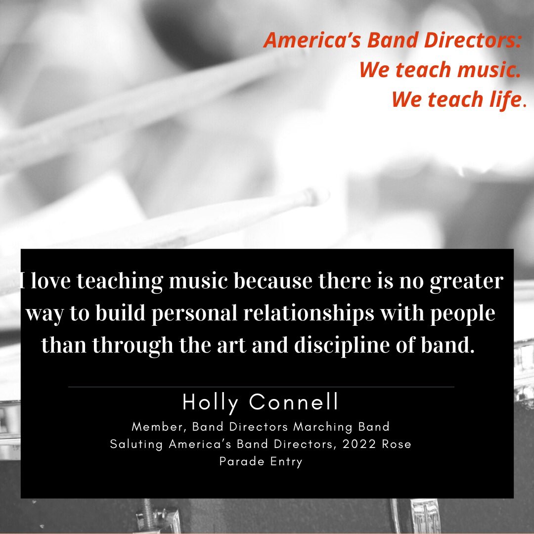 SABD2022's tweet photo. Countdown to the Rose Parade with our band members! Only 13 days leftโฆ.
Americaโs Band Directors: We teach music. We teach life.
#RoseParade #DreamBelieveAchieve #SABDBand https://t.co/fGpyFsWq3x