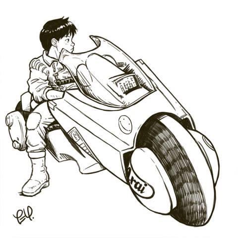 金田のバイクのtwitterイラスト検索結果
