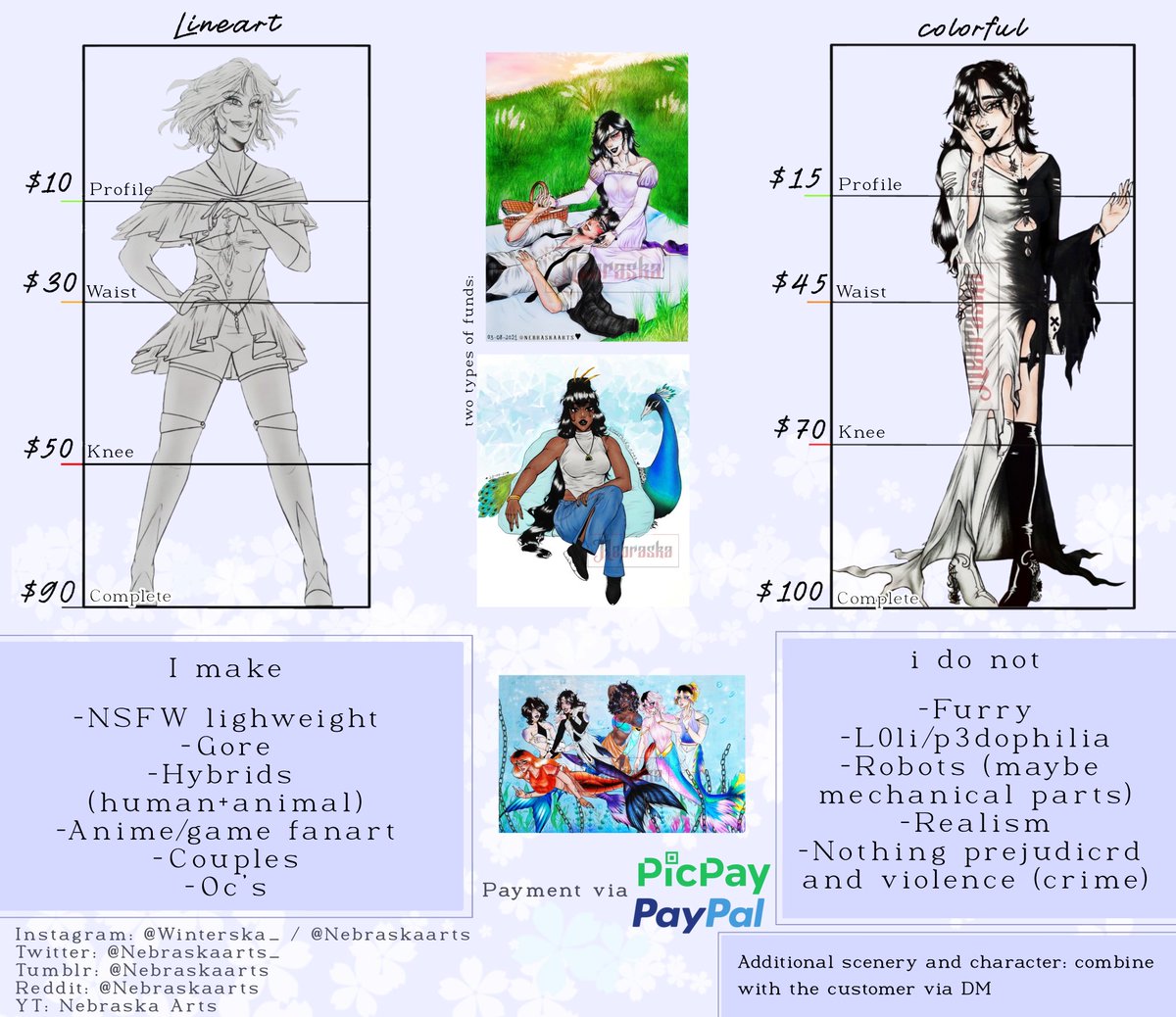 Nebraskaarts_'s tweet photo. Hi, I'm Winter and I'm a traditional/digital designer!
I have open commissions! if you are interested send DM!

social networks:
ig: https://t.co/2wsVKMtquV
ig(sketch): https://t.co/uhuzVlmb44
Reddit: https://t.co/x5qiwzBeXB
Tumblr: https://t.co/VyE64CjSQj
#artmoots #Commission https://t.co/qMtzUFPPB2