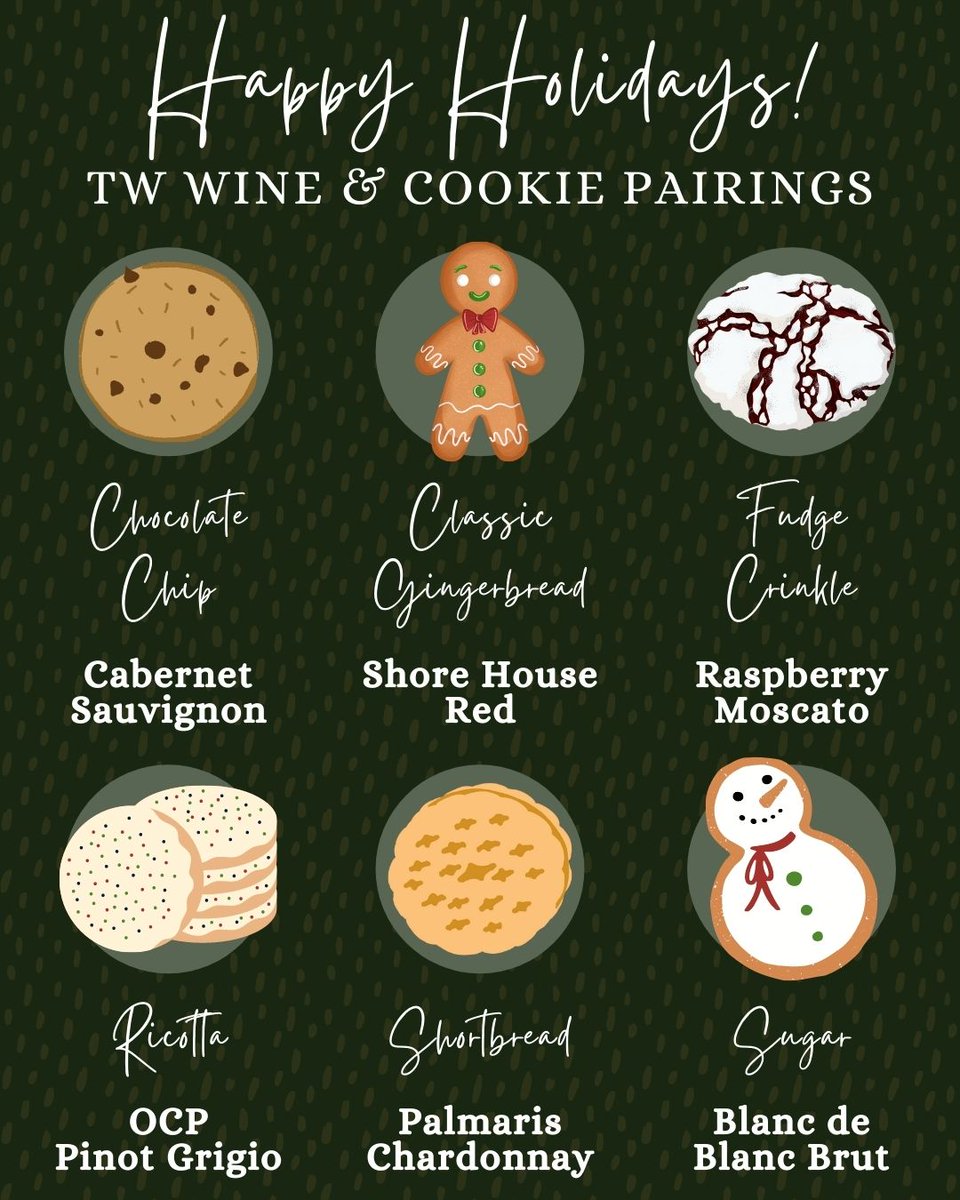 TomaselloWinery's tweet photo. Forget about the milk and leave Santa a real treat πͺ Save this post and fill your stockings in-store or online at https://t.co/QHPLd0KVuu #TimeForTW https://t.co/x8GAyGet6c