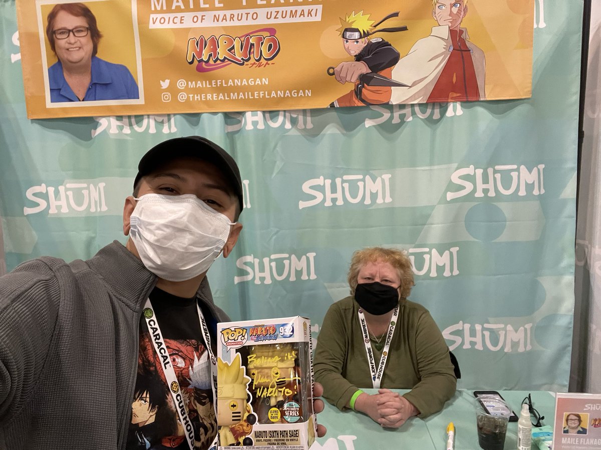 MDR_Ruiz's tweet photo. Had the chance to meet Shumi, voice actor of Naruto! “Believe it” https://t.co/4bdzCFTRpX