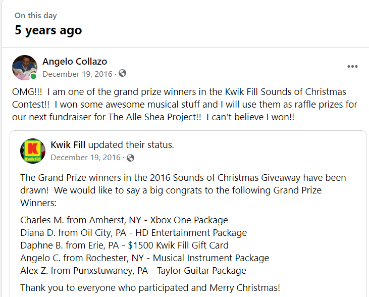 acollazo414's tweet photo. I was shocked when I got the email saying I was a winner right away I decided to raffle the items off to raise money for the OI Foundation, the raffle raised $1200 to help people with OI. #brittlebones #KindnessMatters #dogoodchallenge https://t.co/5cCgwX2Y8B