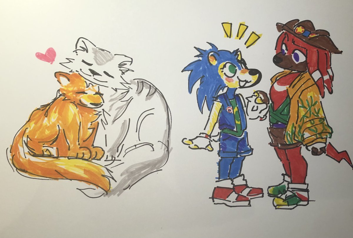 alittleminish's tweet photo. uses scented markers to draw Gay #sonknux #firegrey https://t.co/CbpX5pvLvU