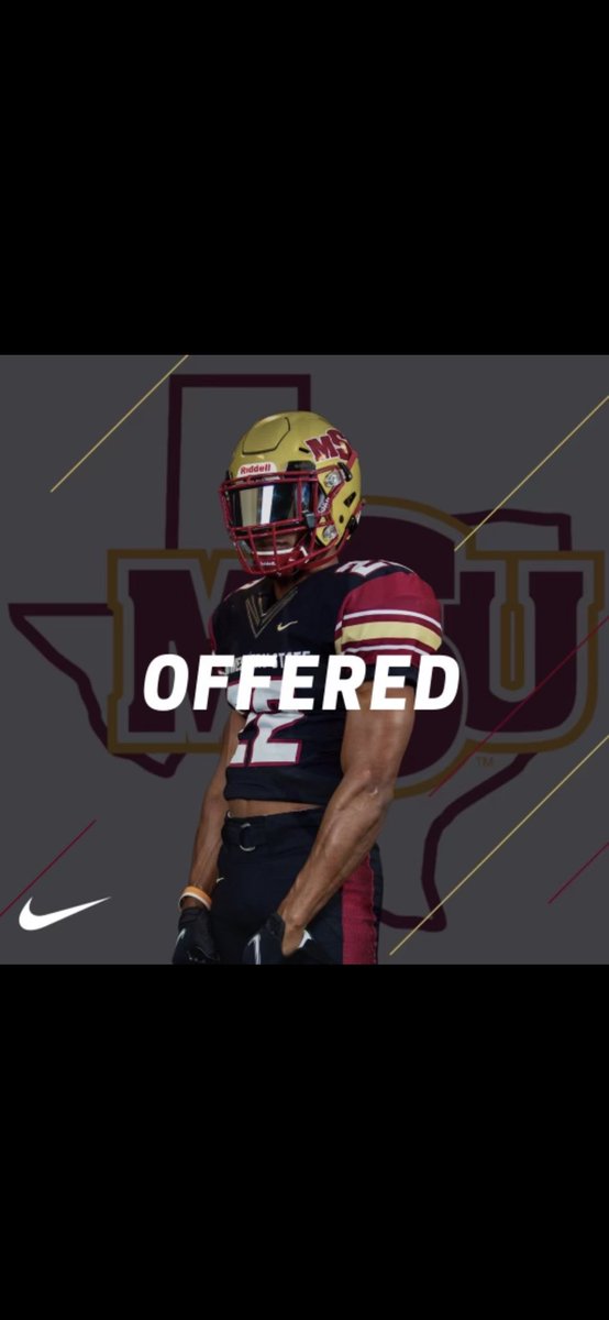 After a great talk with <a href="/AshtonAikens/">Coach Aikens</a> I am blessed to receive my third offer from Midwestern State‼️ <a href="/CoachMarsh22/">Coach Travis Marsh</a> <a href="/seancooper_C4/">Sean Cooper</a> <a href="/ppbearcatblog/">pilotpointbearcats.com</a>