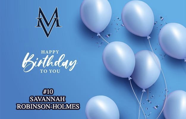 MountVernonWBB's tweet photo. Happy Birthday @SavannahRHolmes we are glad that you were born. Enjoy your day 💙 https://t.co/VQGvqYJZvK