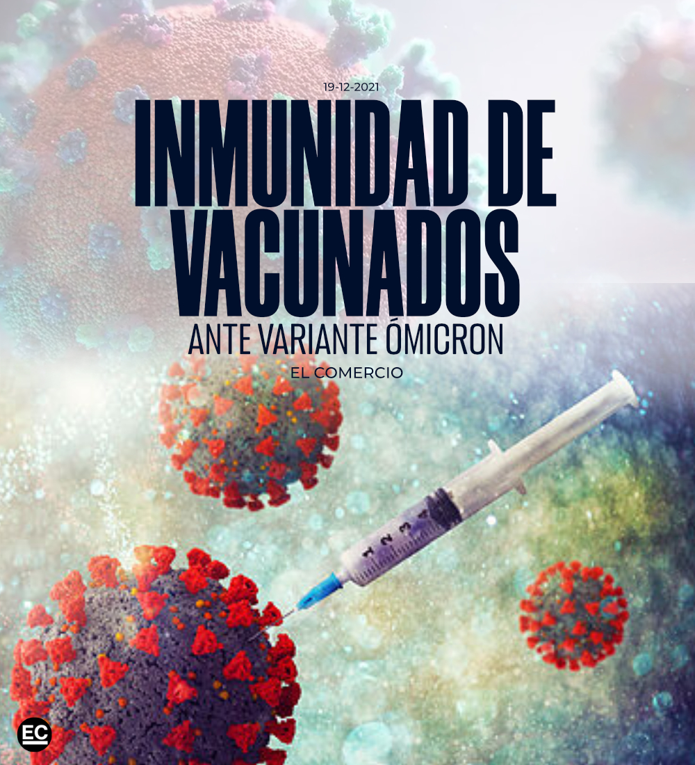 elcomerciocom's tweet image. #ATENCIÓN | La OMS revela datos preliminares sobre la inmunidad de los vacunados contra la variante #Ómicron » bit.ly/3yH8gLk