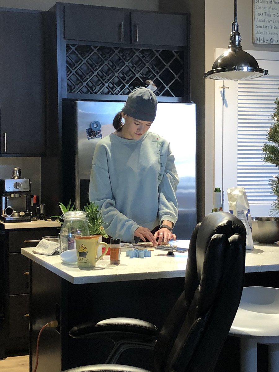 SARC8427's tweet photo. Canβt wait to get home to try these! My 17 y/o daughter taking photos of her & her sister making bizcochos @505Nomad #cookies #baking #NMTraditions https://t.co/pcVLjzTPIb