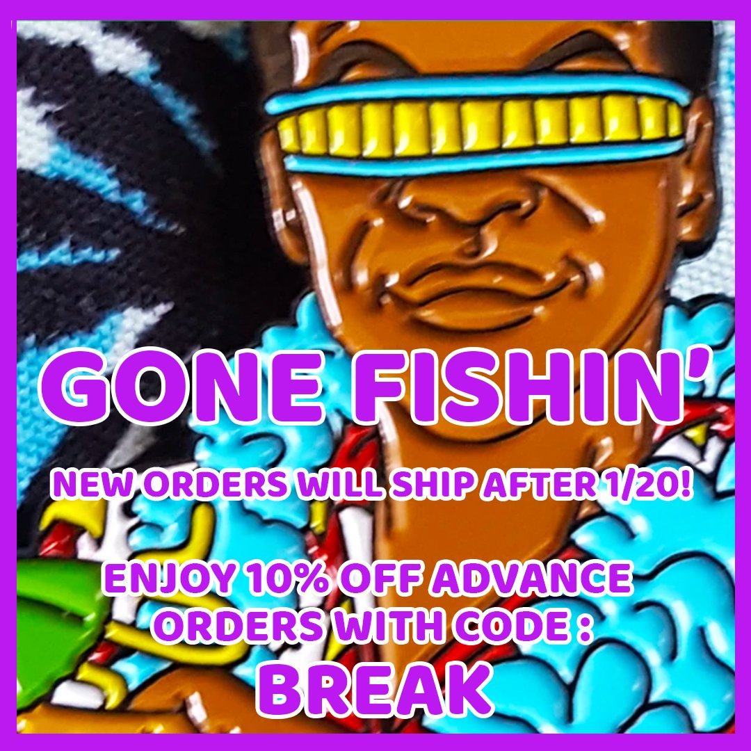 I'm visiting family for a few weeks, but while I'm away you can get a lil discount for waiting!  See you all soon!
prettyokaypins.com