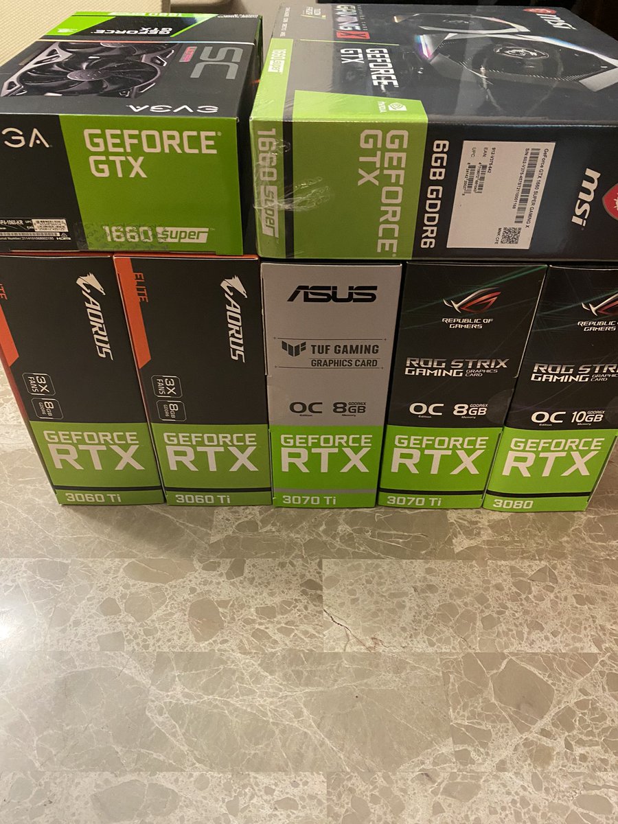 JamalWilliam16's tweet photo. First batch of GPU’s just came in 🙌 Shoutout to @ViperAIO_ @Sauceservers &amp; @AlakaboomIO https://t.co/YGIt8W0ouM