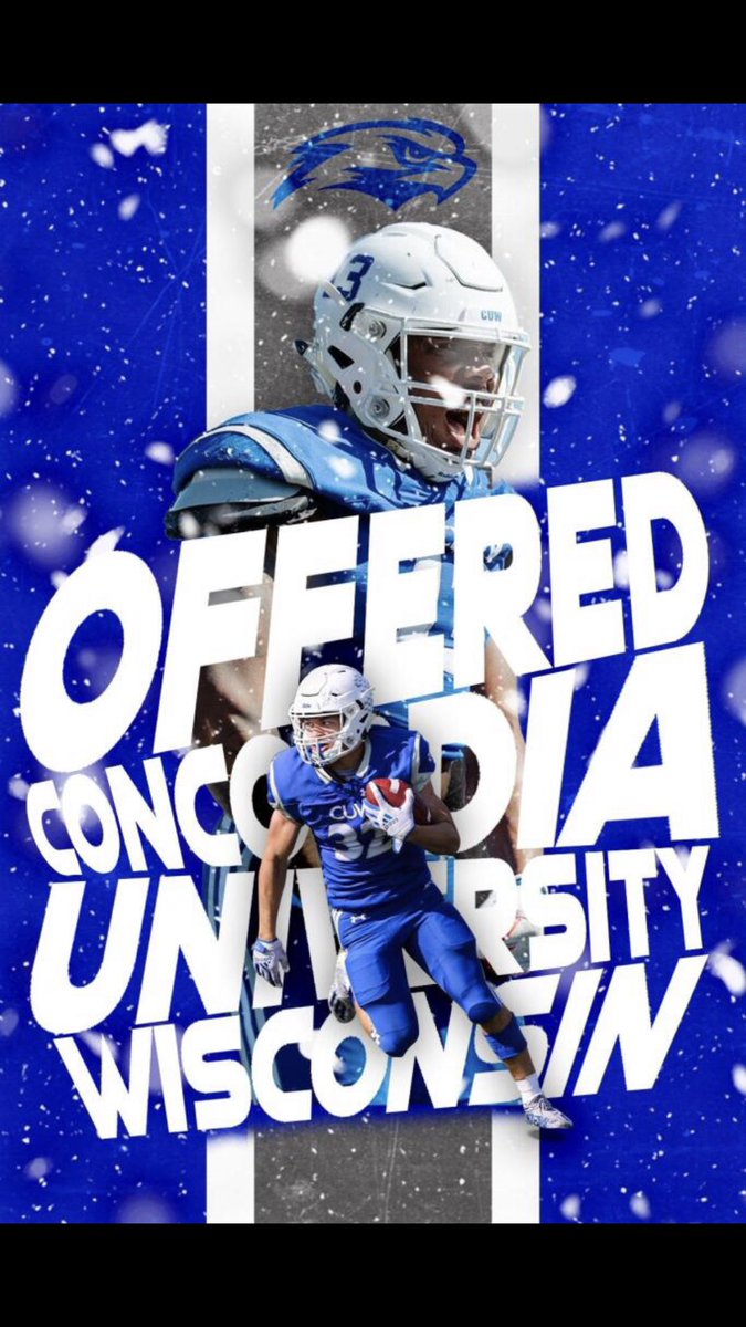 newuser12578's tweet photo. I am extremely blessed to have received my 2nd offer from Concordia University Wisconsin 🔵⚪️ @Coach_Heffler @CUWFB https://t.co/Tingyl522s
