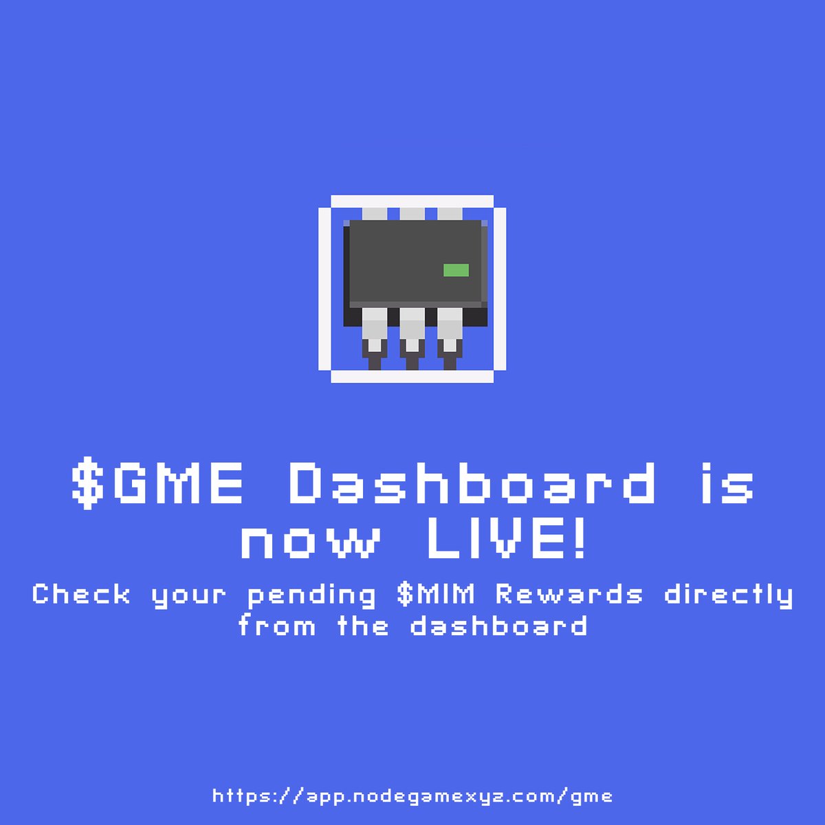 NodeGameAVAX's tweet image. Builders gonna build! New $GME dashboard is live and will continuously be developed as more features are completed.

Check it out: app.nodegamexyz.com/gme

Alpha: The increased rewards governance proposal looks like it will pass! 😏

#AVAX #Avalanche #FrogNation $MIM $RING $BRIG