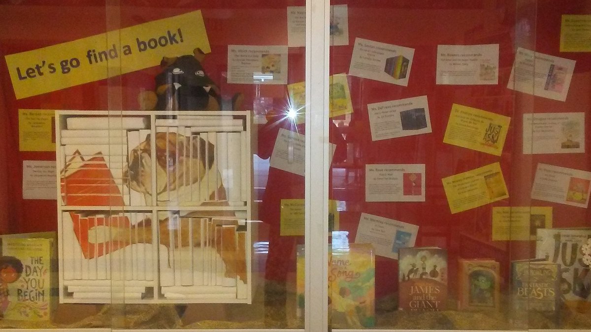 WormleyMary's tweet photo. NCC ES Media Center's bulletin boards this month!  
@nccbulldogmedia, @1heyalright, @MCPSSLMP https://t.co/Y8lqWCz1qb