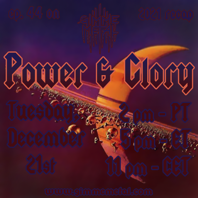 gimmeradio's tweet photo. Last Power & Glory of 2021 is coming on TUESDAY with of course a recap of the #PowerMetal releases of the year that deserve to be remembered!✨
Tune in for some epic tracks from #EternitysEnd, #Primitai, #RhapsodyOfFire & many more⚔ And join @LoKKie_ in the LIVE CHAT! https://t.co/6lBRv0IfPu