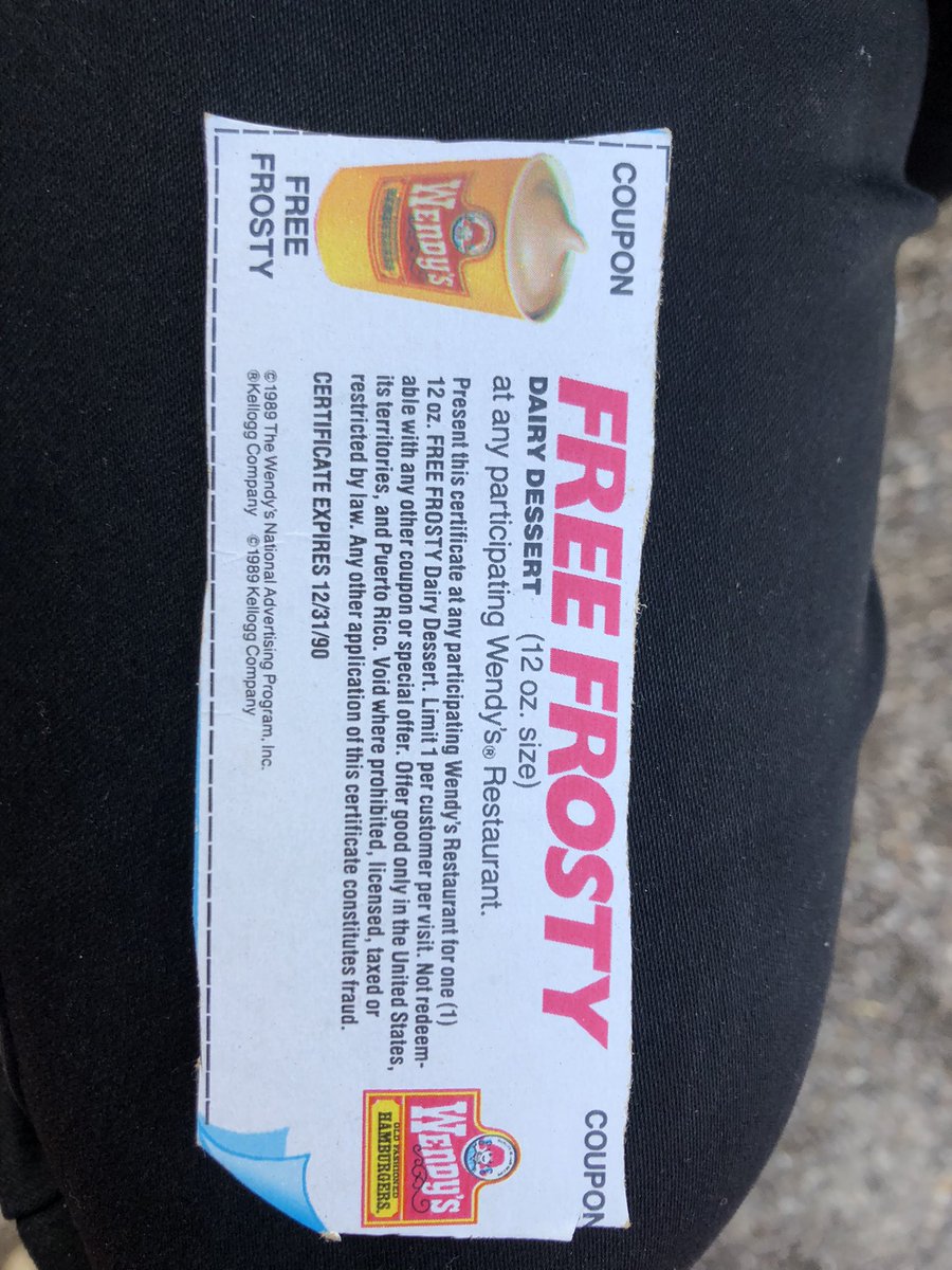 dr_nate's tweet photo. @Wendys found this cleaning my parents basement, would y’all honor this!? https://t.co/0wWWHXVosl