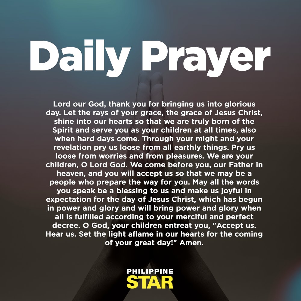 PhilippineStar's tweet photo. Daily prayer (via plough) https://t.co/VlkZ0VPEiE