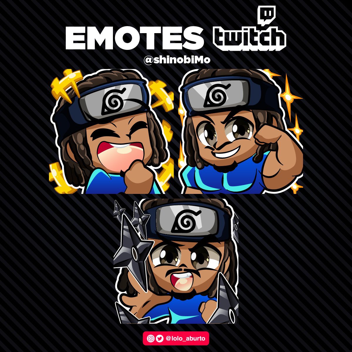 ShinobiMo's tweet photo. I just want to thank this great shinobi for his amazing work yet again, and I will keep coming back for more and more keep up the great work. The Shinobi alliance is waiting for new Shinobi @lolo_aburto 🔥🔥 #twitch #twitchstreamer #Shinobi #shinobialliance #emotes #twitchemotes https://t.co/v3svfOQBKn