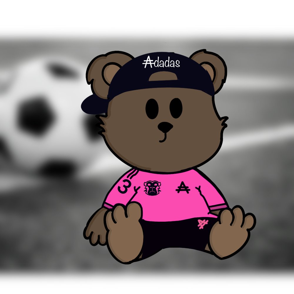 BearYourSoul's tweet photo. With the @ADApesCNFT
 peeks at what they have planned next, why not join the #Apefamily and show your support with one of their #Adadas footballing bears. Just 18 ADA
#JOINTHETEAM
https://t.co/fMsd0qBofs
#CNFTCommunity #CNFTs #CNFT #NFTCommunity 
#CardanoCommunity https://t.co/WTOqur8fMT