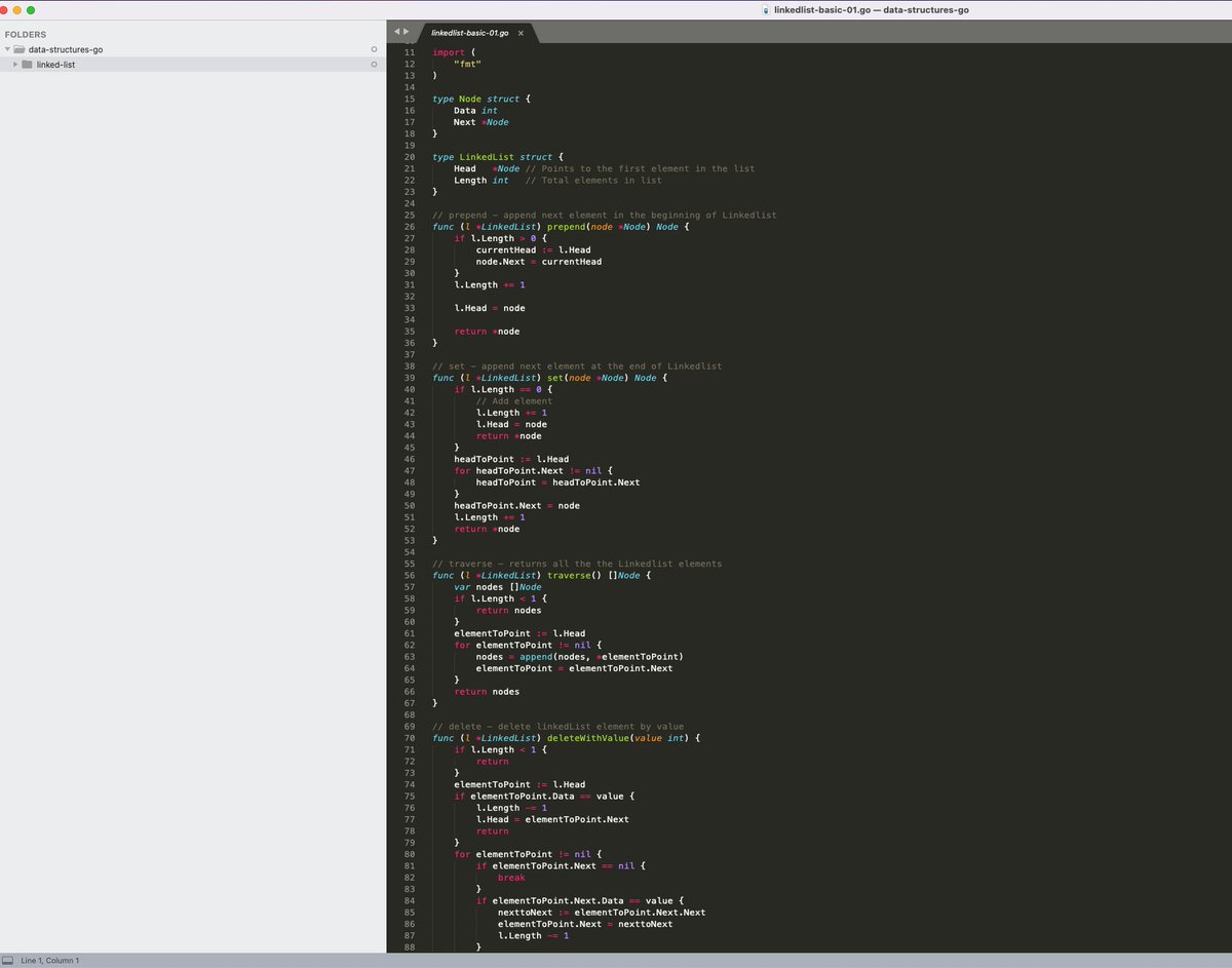 mehnaz_bano's tweet image. Join me as I start 21 days of coding challenge starting from Today. 

It began with the Data structure(#1 Linked List) and a lot more to come.🤞

#21DaysOfCode #Code2Success #Day1 #linkedList
#codingisfun @progateEN @GirlsWhoCode @21DaysChalleng #golang