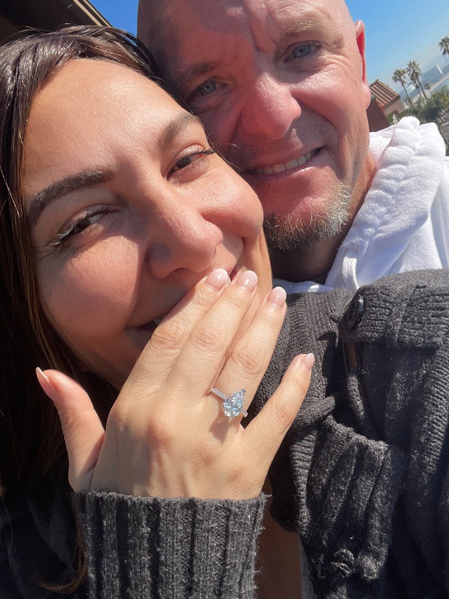 troynsierra's tweet photo. So glad you said yes!  I am so lucky to have found such an amazing and beautiful woman to spend the rest of my life with. Love you always 😘 ⁦@_RunCarlaRun_⁩ https://t.co/mj4CYxqvF7