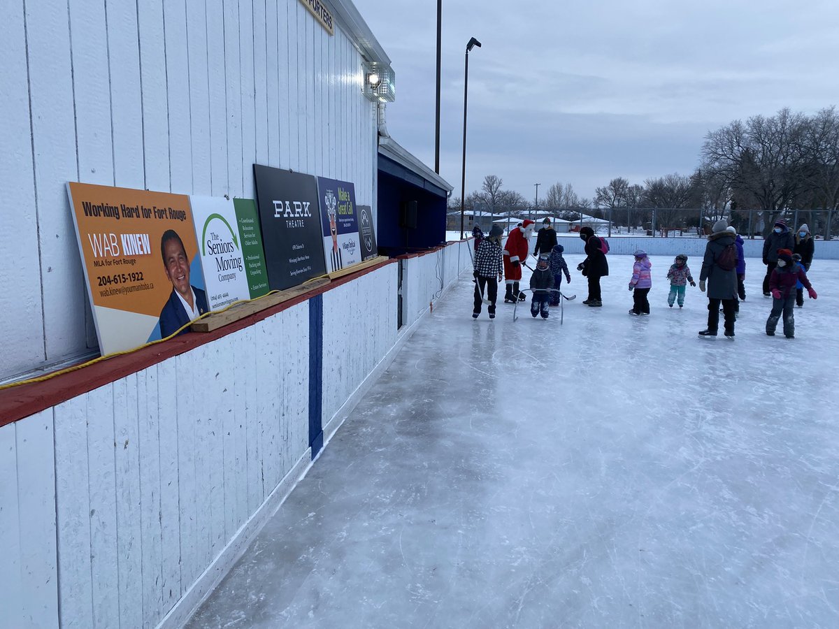 jasonpauloliver's tweet photo. It’s was great to see #santa and all the families at @Riverview__CC  Skate with Santa Event ! Big thank you to our new supporters and for #BlackMarketProvisions for supplying the Hot Chocolate @WabKinew @ParkTheatreWpg #parklinecoffee #villageoptical #seniorsmovingcompany https://t.co/wnBwybe4ZE