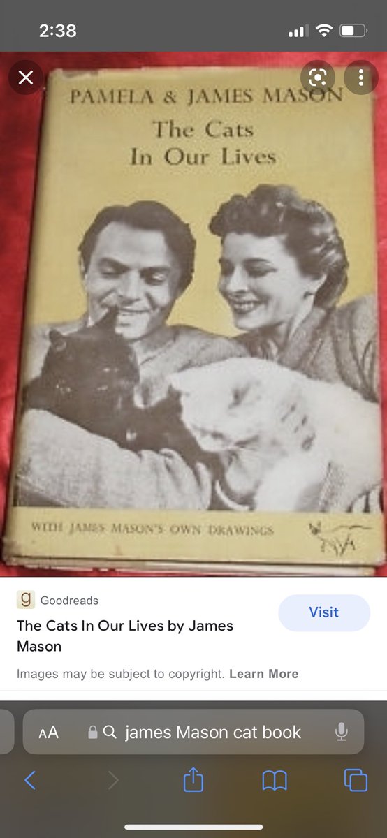 StevenMalcic's tweet photo. @billric36028987 James Mason published a book for the fellow cat fancier and even provided original illustrations. I once had a copy (I think) before my misadventures north by northwest. https://t.co/GIcVnnWio8