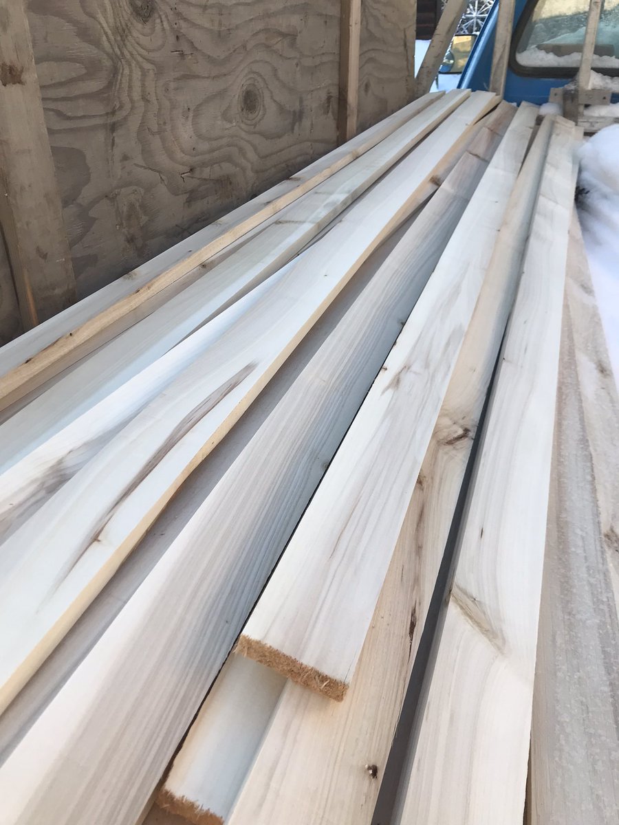 stopthespraybc's tweet photo. Milled up some cottonwood on my #logosol for value added architectural screen. 29 years old, no rot, 13” butt. 

People mistake my criticism of forestry for negativity but I don’t think you see the negative self harm of monocrop conifer plantations or my positive vision. https://t.co/sIGh3nhCiw