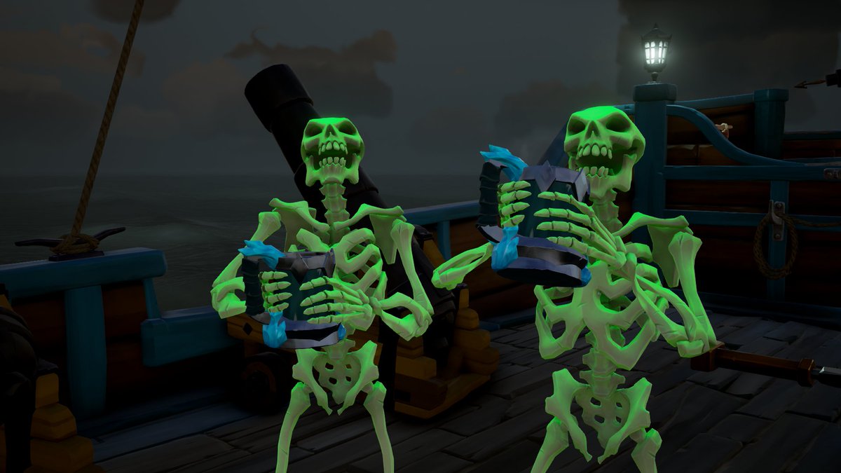 BEbethanney's tweet photo. 14 hours, 123 skulls, and priceless friends. Best served with coffee! 

@SeaOfThieves @Madrinas #SoTShot https://t.co/VDF8U3H8CL