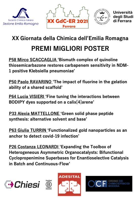 ⚠️📣 I nostri vincitori come miglior poster della #GdCER2021! Complimenti!!
