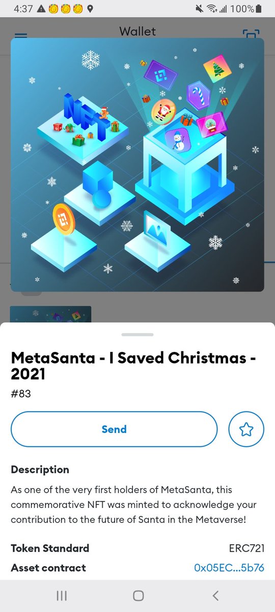 CryptoGargoyle's tweet photo. Christmas Day Giveaway
NFT | Est. From previos sales 3 BNB, ($1594)
Retweet
Follow @CryptoGargoyle
Created by @MetaSantaBSC
#santa #metasanta #NFT
Good Luck and Happy Holidays https://t.co/pp73VZkExh