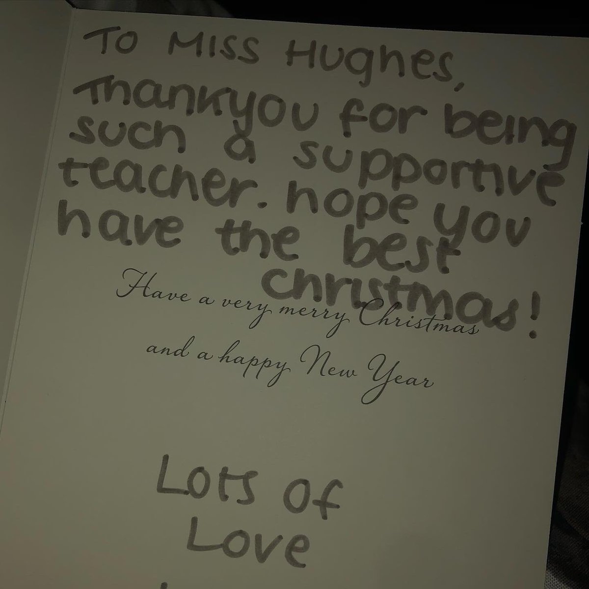 Just posted this on my Instagram and thought it would sit nicely here too. Merry Christmas everyone - we’ve all worked so hard this term ❤️