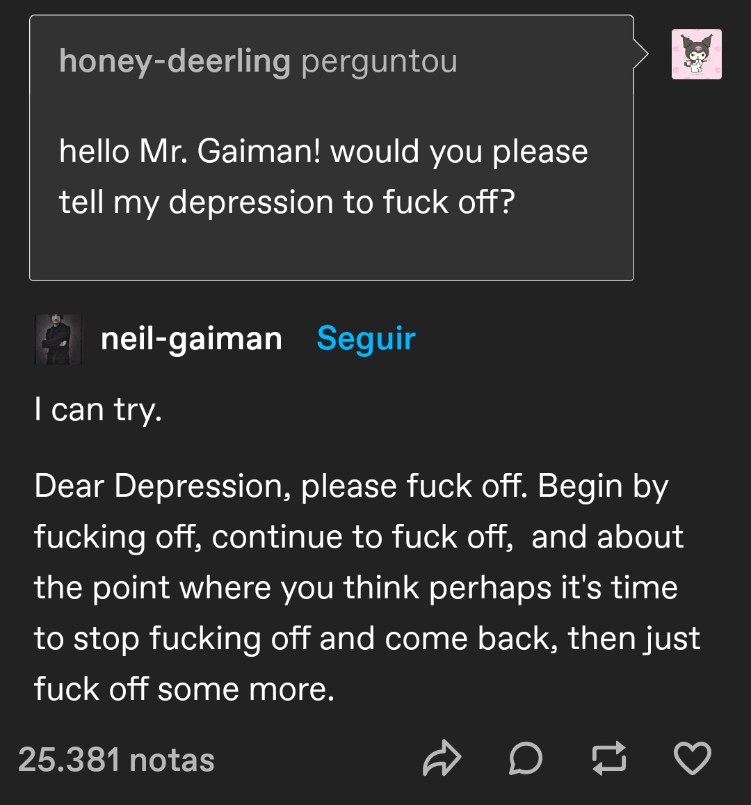 t3xuga's tweet photo. Best thing I found on tumblr today :') @neilhimself https://t.co/kglSgC6vqm